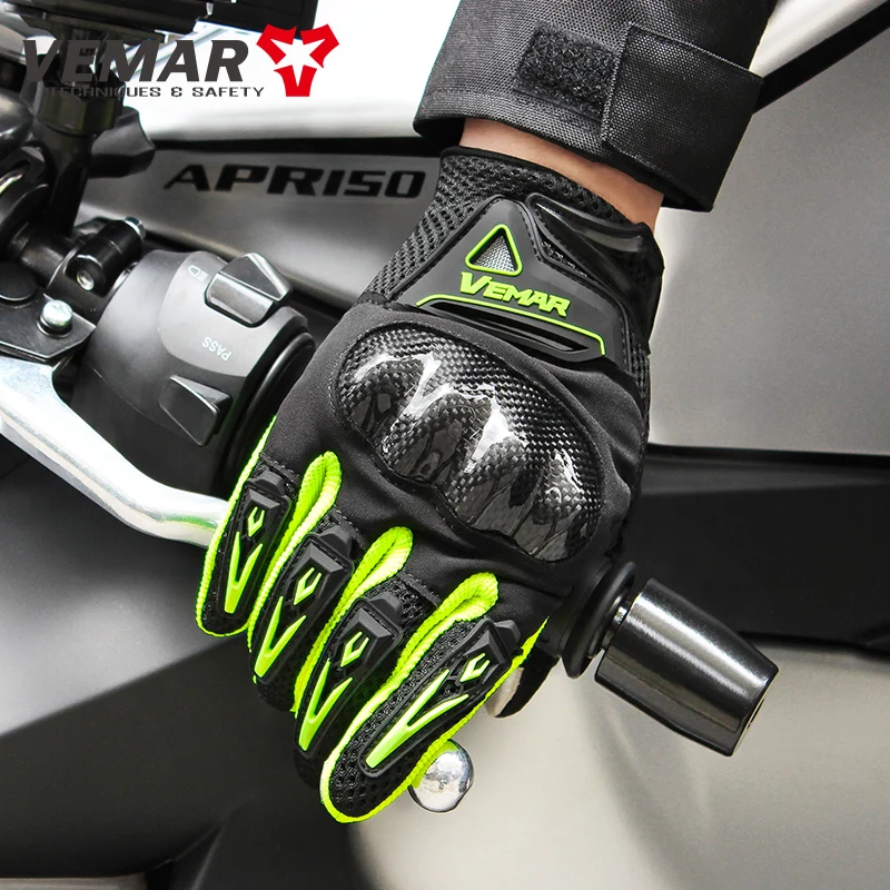 

Мотоциклетные Перчатки VEMAR, Нескользящие дышащие, противоударные, спортивные аксессуары, подарок для мужчин, на лето