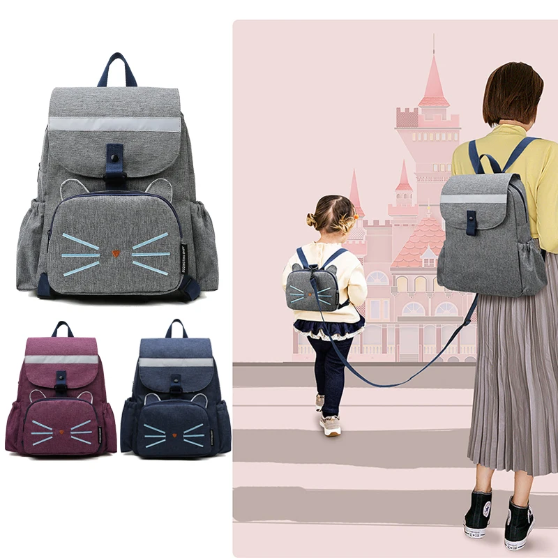 

Diaper Bag For Mom Baby 2 In 1 Diaper-Bag+Kid-Bag Multifunctional Mommy Travel Backpack Baby Care Large Capacity Nappy Bag New