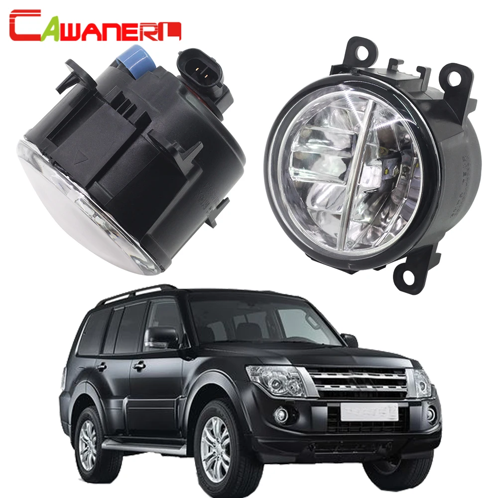 

Cawanerl For Mitsubishi Pajero IV Van V80 V90 Box 2007-2012 Car LED Fog Light 4000LM Daytime Running Light DRL 6000K White 12V