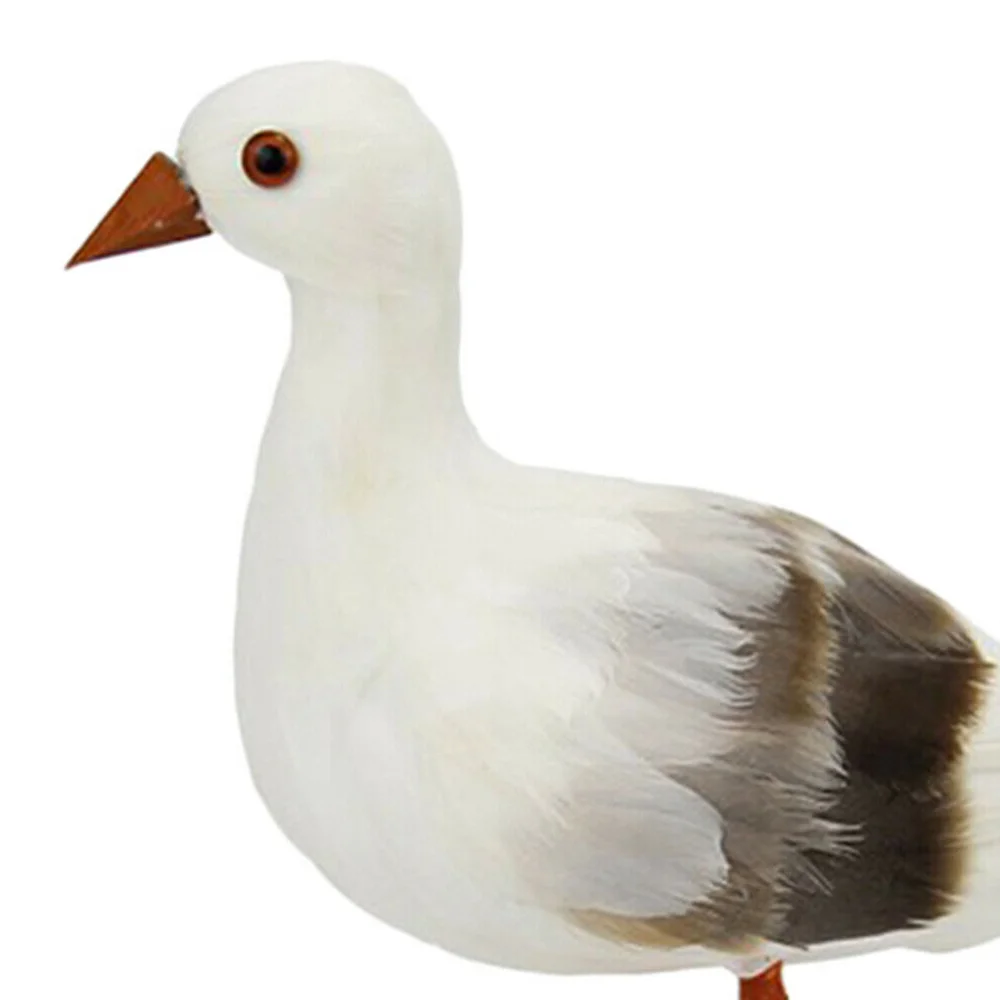 

Imitation Seagull Foam Full Body Real Feathers Original Seagull Home Art Decoration Fake Bird Village Ornament