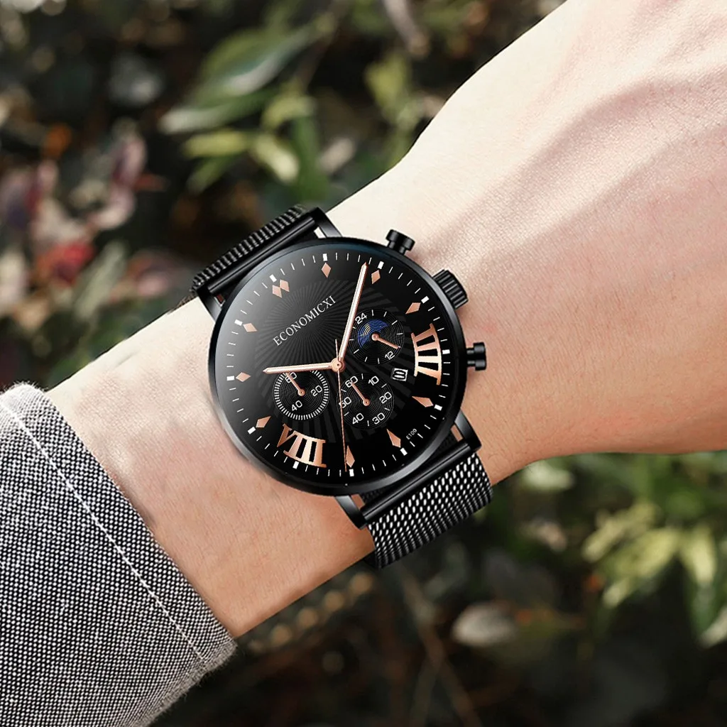 Мужские наручные часы waches роскошные деловые кварцевые повседневные тонкие