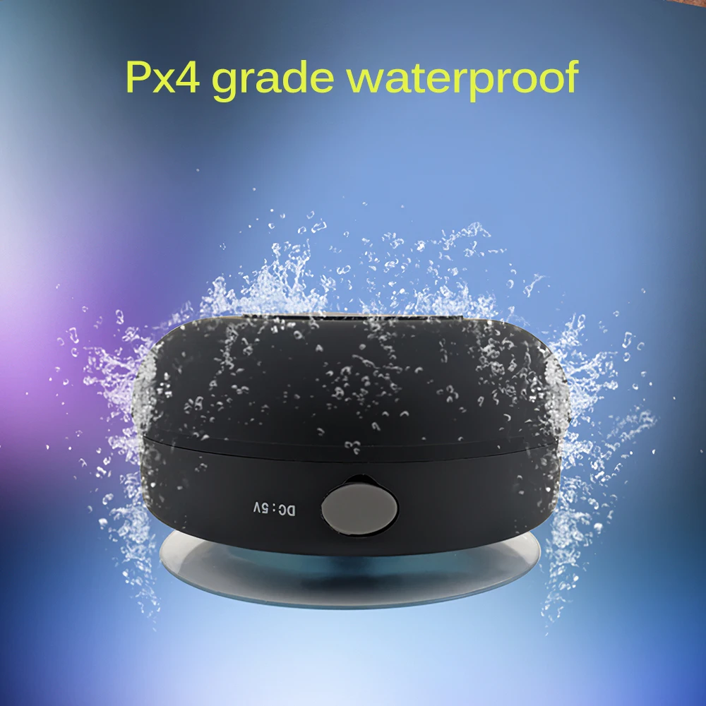 Bluetooth-Колонка для душа водонепроницаемая IPX4 с батареей 300 мАч сабвуфера высокое