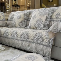 european garden style sofa sets cotton linen jacquard lace sofa towel cushion backrest armrest pillowcase sectional sofa cover f
