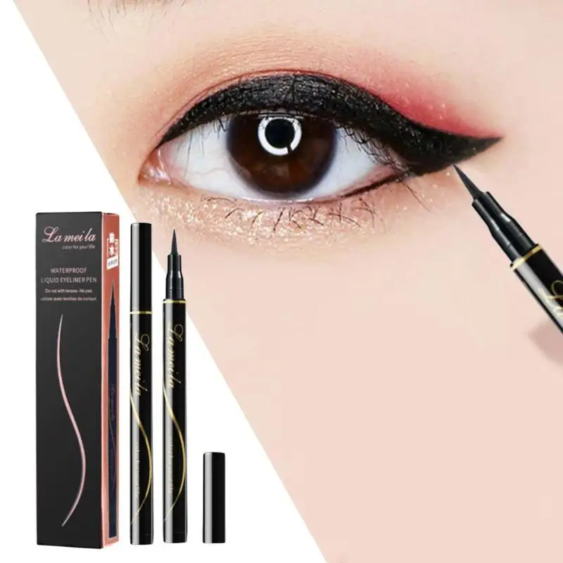 Waterproof Black Liquid Eyeliner Pencil Big Eyes Makeup Long-lasting Eye Liner Pen Make Up Smooth Fast Dry Cat Cosmetic Tool |