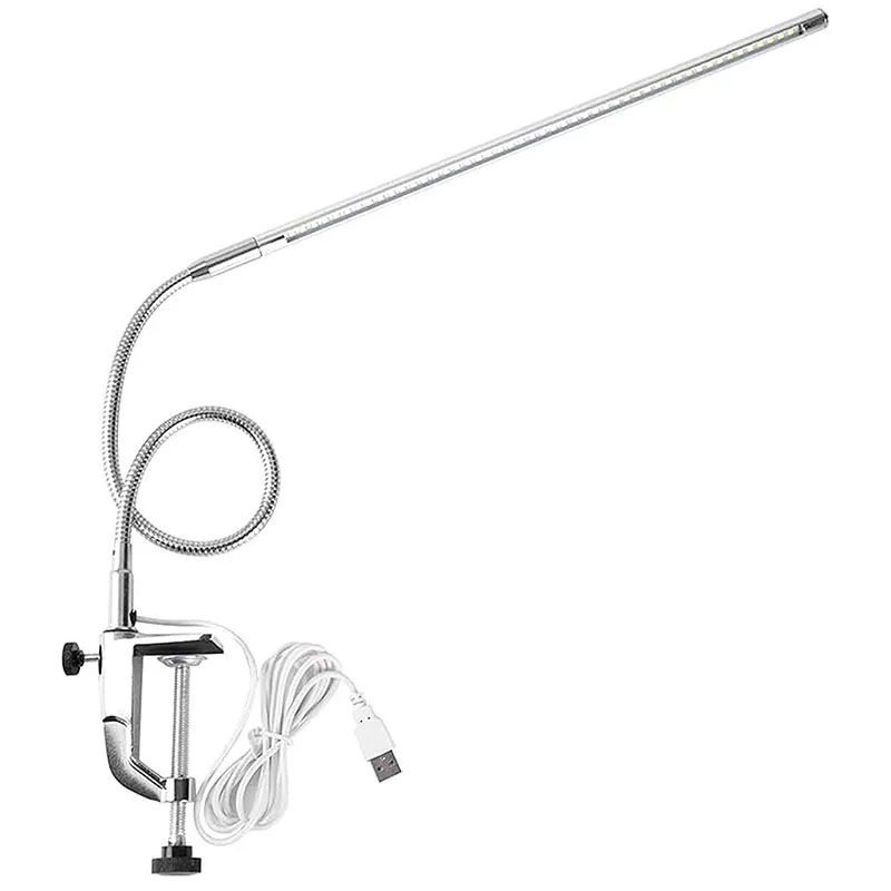

Portable USB LED Card Clip Desk Lamp with USB Port Flexible Gooseneck Desk Lamp Beauty Nail Tattoo Desk Lamp
