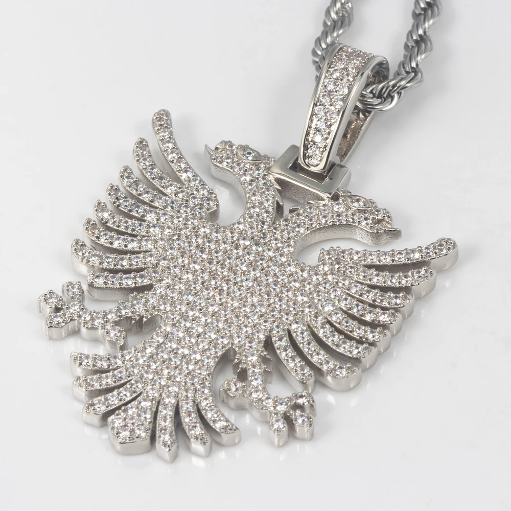 Подвеска-ожерелье из серебра 925 пробы с имитацией ледяного камня | Украшения и