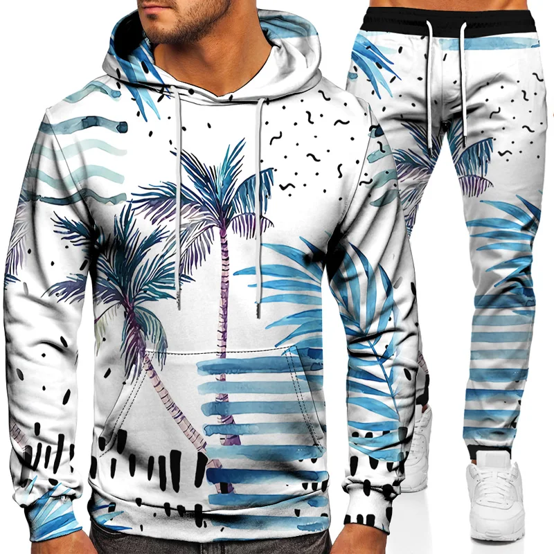 

Mens Casual Hoodie Sweatshirt Vintage Beach Scenery Style Hip Hop Creativity Streetwear 2021 Fashion S-6XL Men Hoodies Suit