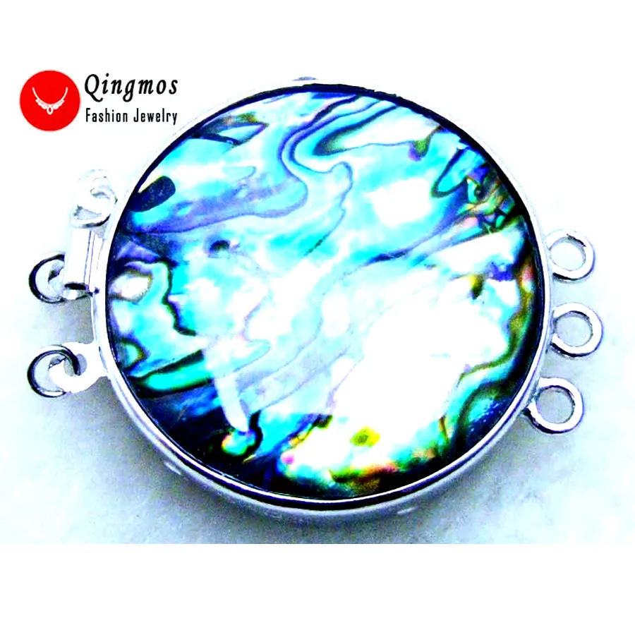 Застежка для ювелирных изделий Круглые разные цвета из трех нитей gp77 32 мм