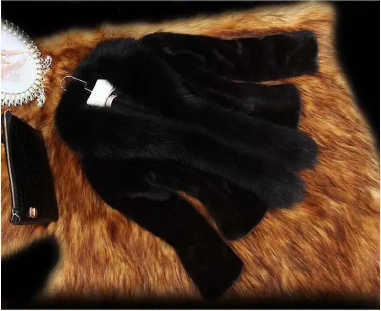 Женские меховые пальто новинка белое черное меховое женское средней длины