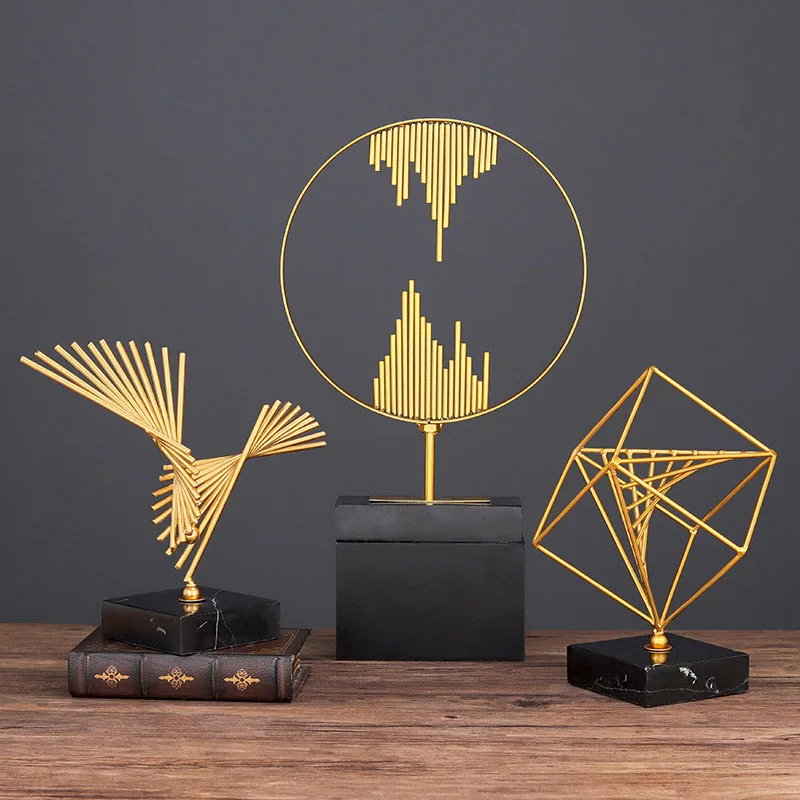 

Предметы интерьера ручной работы, предметы интерьера геометрической формы для дома, гостиной, настольное украшение, абстрактные украшения