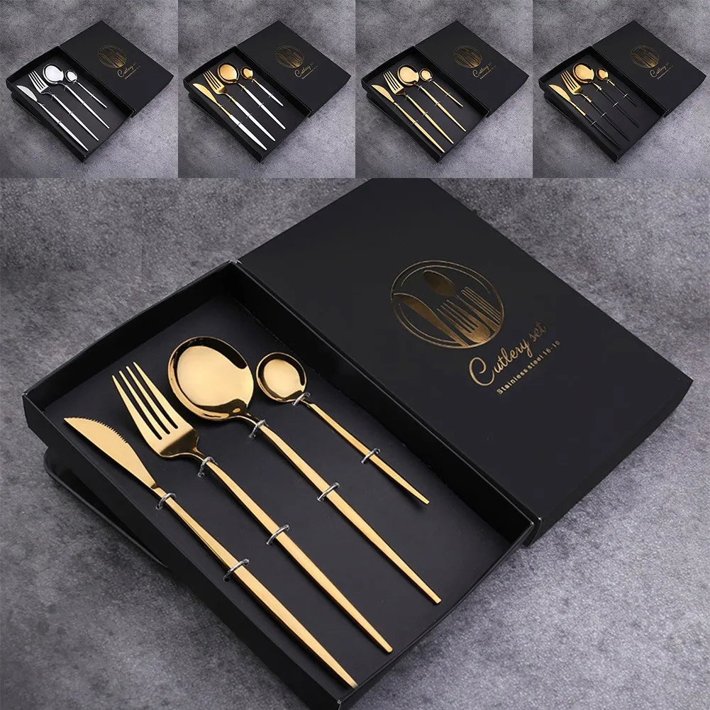 

Dinnerware Set Eco Friendly Dish Kitchen Accessories Silverware Sets Cutter Fork Spoon Portable Cutlery Sets Kitchen Tool