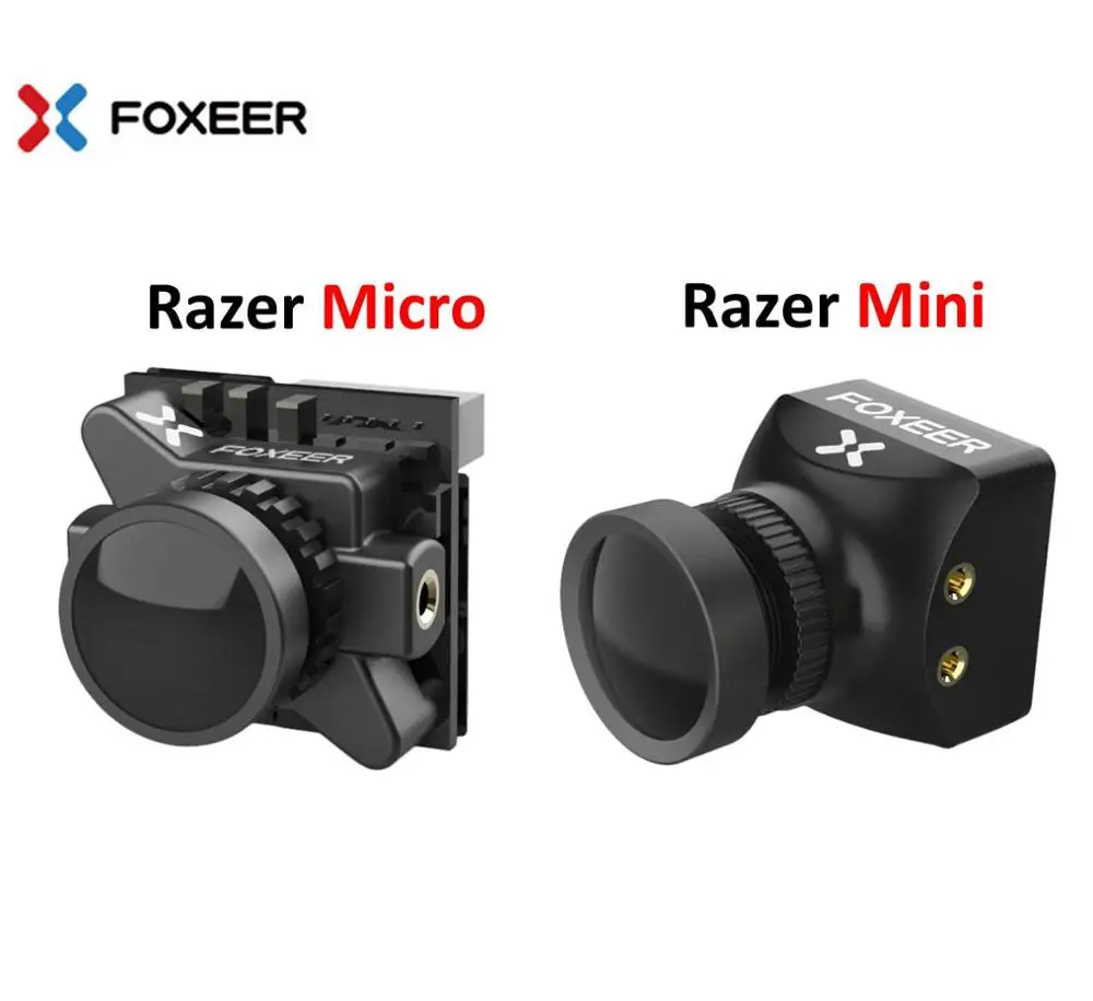 

Foxeer Razer Mini Micro HD 5MP 2.1mm M12 1200TVL PAL NTSC 4'3 16'9 FPV Camera with OSD 4.5-25V Natural Image FPV Racing Drone