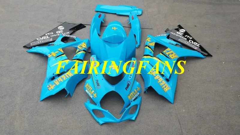 Заказной обтекатель кузова мотоцикла для GSXR1000 07 08 GSX R GSXR 1000 K7 2007 2008 ABS синий