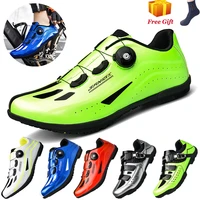 colorful cycling shoes spd cleat men outdoor breathable self locking mountain bike shoes women bicycle racing sneakers mtb shoes