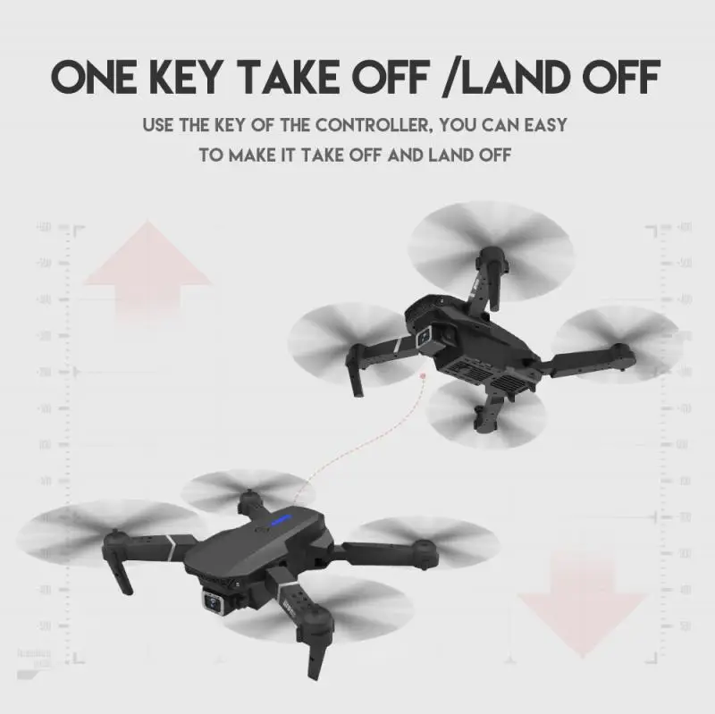 FPV HD Mini RC Dron Camera 4k Profesional UAV Quadrotor Manipulator 1080P Drone XPro WIFI Wide-Angle Helicopters Foldable Selfie | Игрушки и