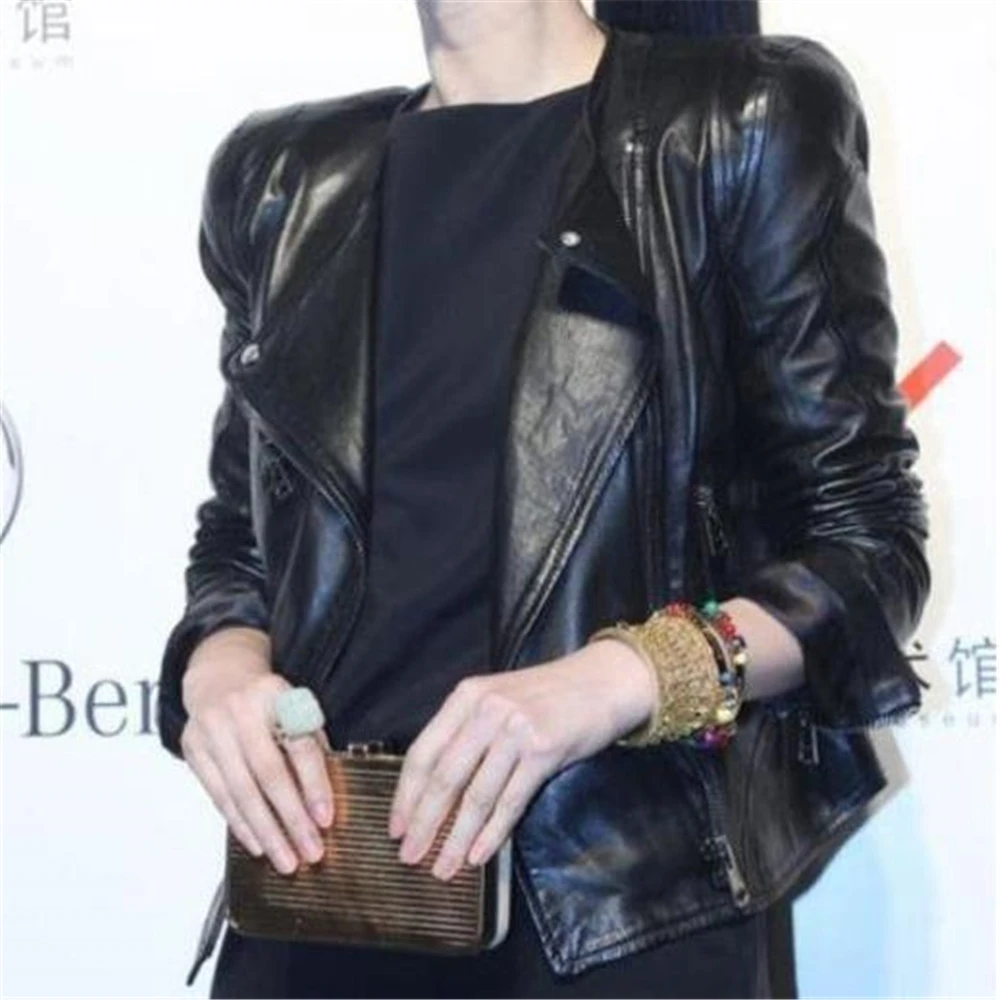 Leather Overcoat Winter Pu Jackets New Autumn Black Good Quality Ladies Basic Street Women Short Soft Pu Outwear Coat Outerwear