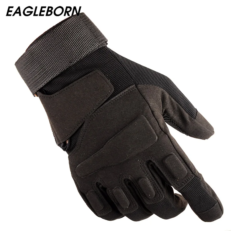 Мужские военные тактические перчатки EAGLEBORN противоскользящие уличные с полным