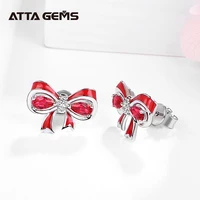 unique butterfly design pear shape created ruby earrings 925 sterling silver earrings gemstone stud earrings christmas gift