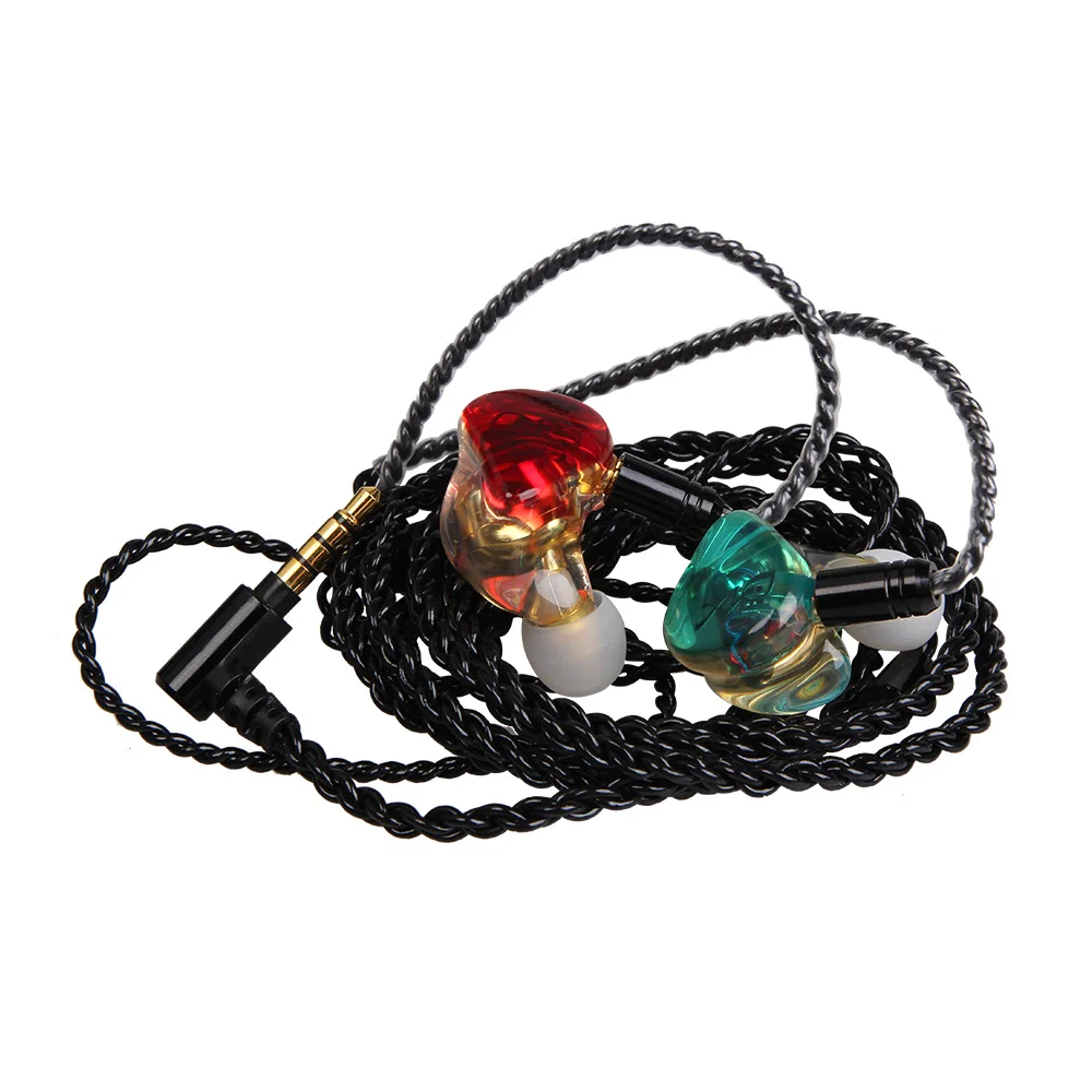 with black calbe FDBRO DIY TD1 шумоподавление смолы наушники на заказ Сменные MMCX кабель гарнитура для Shure SE215 SE535 SE846 - Цвет: with black calbe