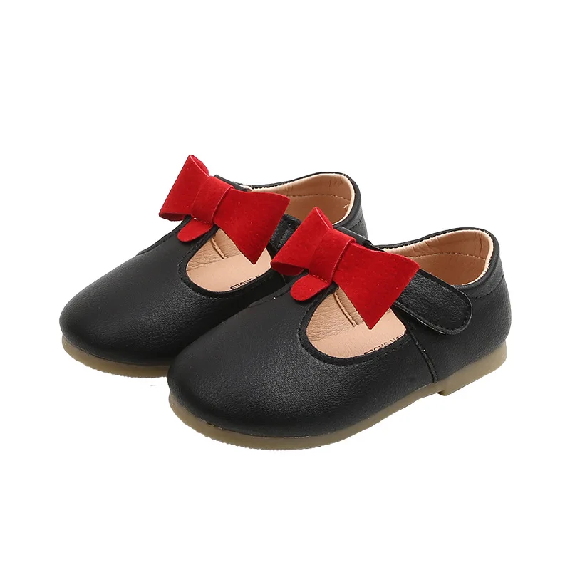 

Baby Girl Shoes Toddler Girls Shoes Kids Casual Flats Children Princess Shoes Bow-knot Sweet Fashion Soft Leather Shoes 21-30