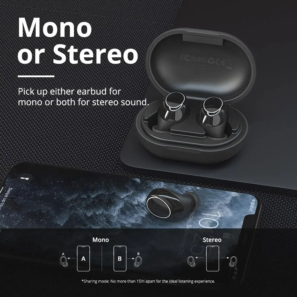 Беспроводные наушники Tronsmart Onyx Neo TWS с микрофоном Bluetooth 5 0 чип QCC3020 aptX