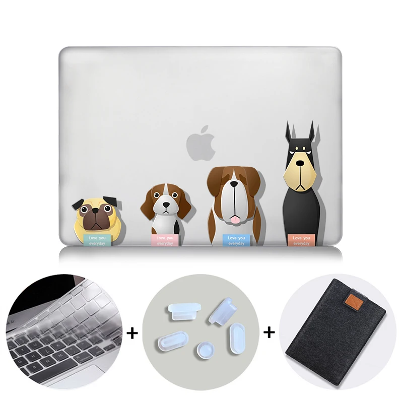 MTT чехол с мультяшными животными для Macbook Air 11 13 Pro retina 13 15 с сенсорной панелью для mac book 12 дюймов чехол для ноутбука с милым котом - Цвет: MB21