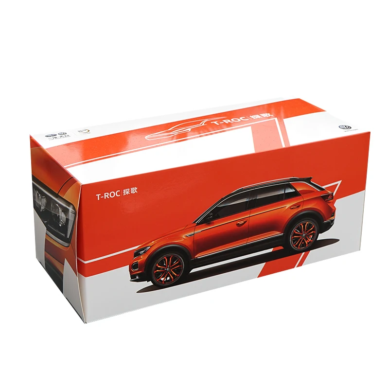Высокотщательная модель автомобиля 1:18 VW 2018 T ROC SUV из сплава статическая