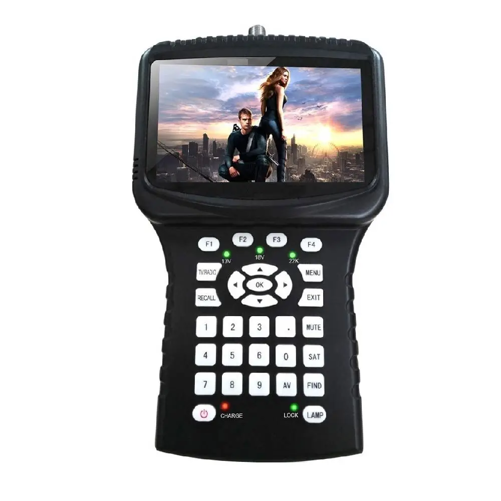 Портативный DVB-S2 спутниковый Finder метр с 4,3 дюймов ЖК-дисплей Поддержка анализатор спектра CS PowerVu Biss CCTV камера мерцающий SF 620S
