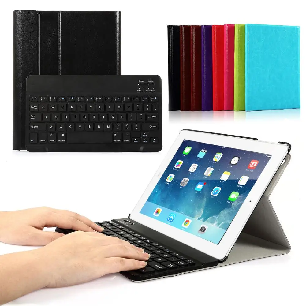 Чехол для iPad 2/3/4 9 7 с клавиатурой AZERTY Магнитный чехол подставкой в немецком стиле