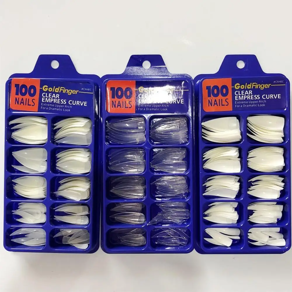 100 шт. акриловые накладные ногти овальные Профессиональные Накладные для ногтей
