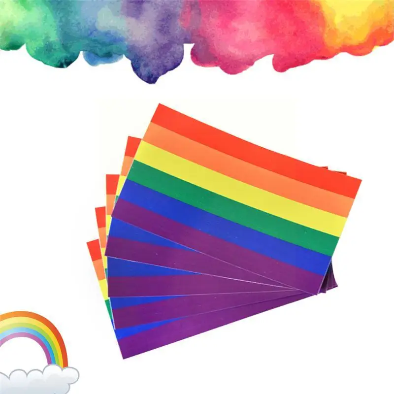 

6,5x11,5 см автомобильные наклейки, радужные автомобили, фотообои, украшения для геев I9S5, автомобильные наклейки ЛГБТ, автомобиль с внешним дос...