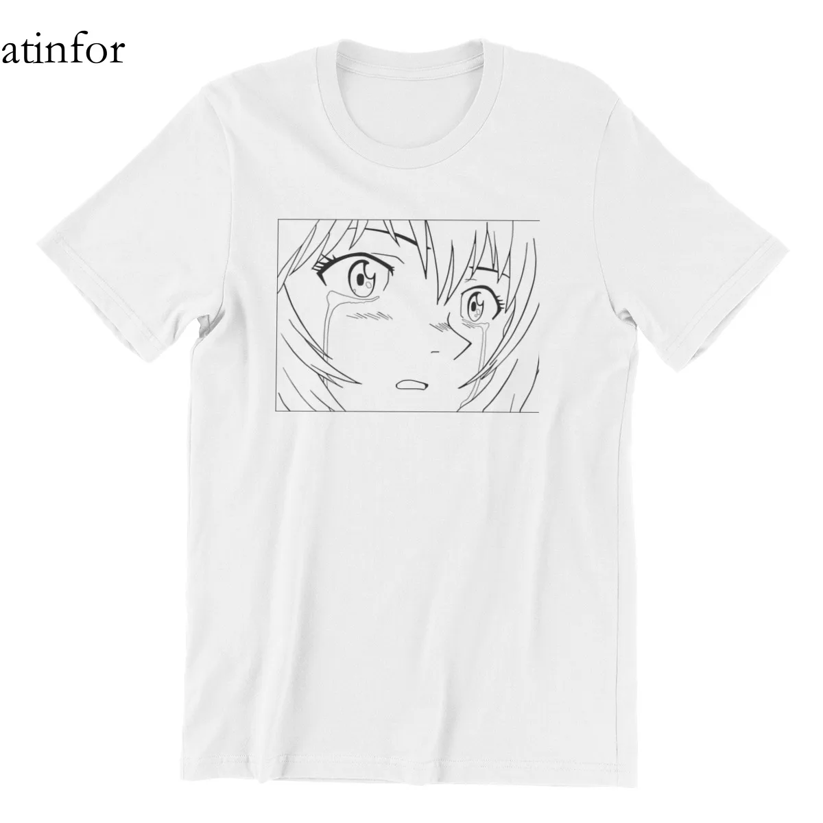 

Красные аниме топы большого размера Antifor Рей, кавайные Топы 2021, футболки 108637