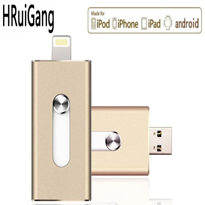 Флеш-накопитель Usb для iPhone 6/6 s/6 Plus/7/7 Plus/8/X Usb/Otg/Lightning 3 в 1 флеш-накопитель внешних