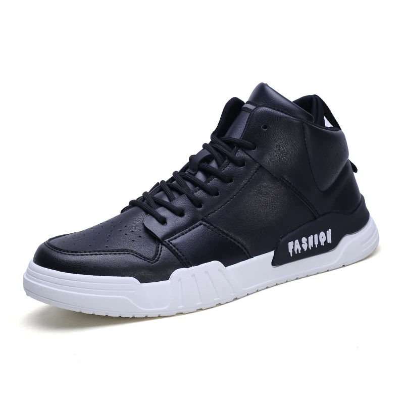 Hemmyi High Top Sneakers Men Trainers Youth White Casual Shoes Comfortable Walking Footwear Lace-up Support Dropshipping | Обувь