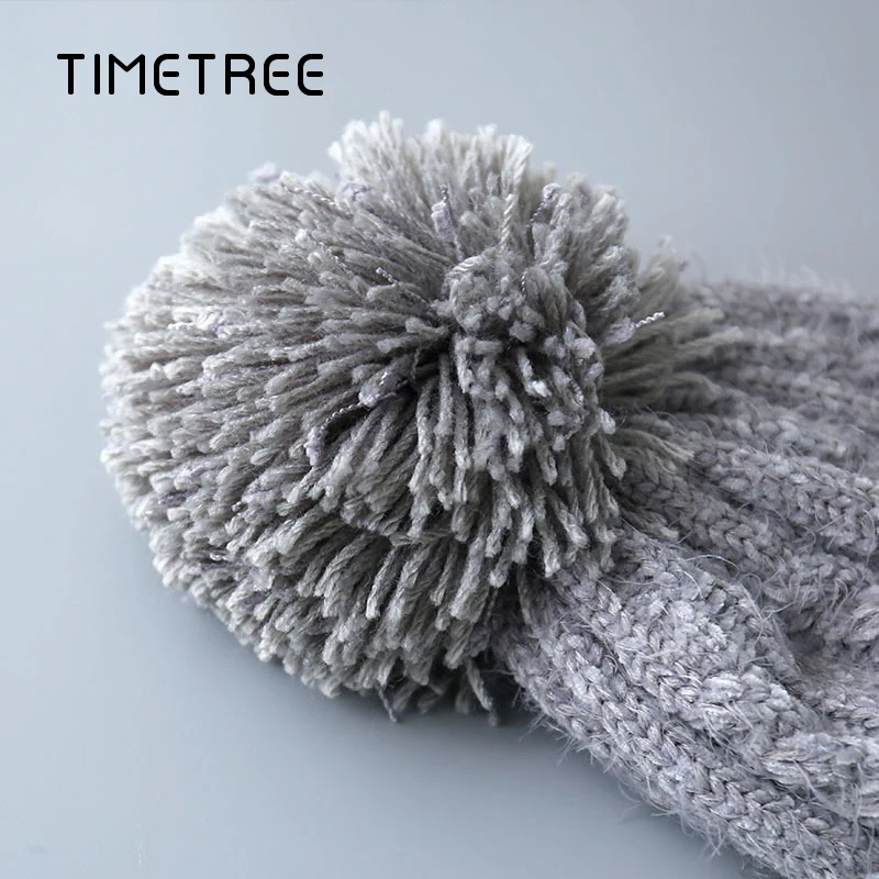 Модная женская шапка теплые зимние плюшевые утолщенные шапочки женские