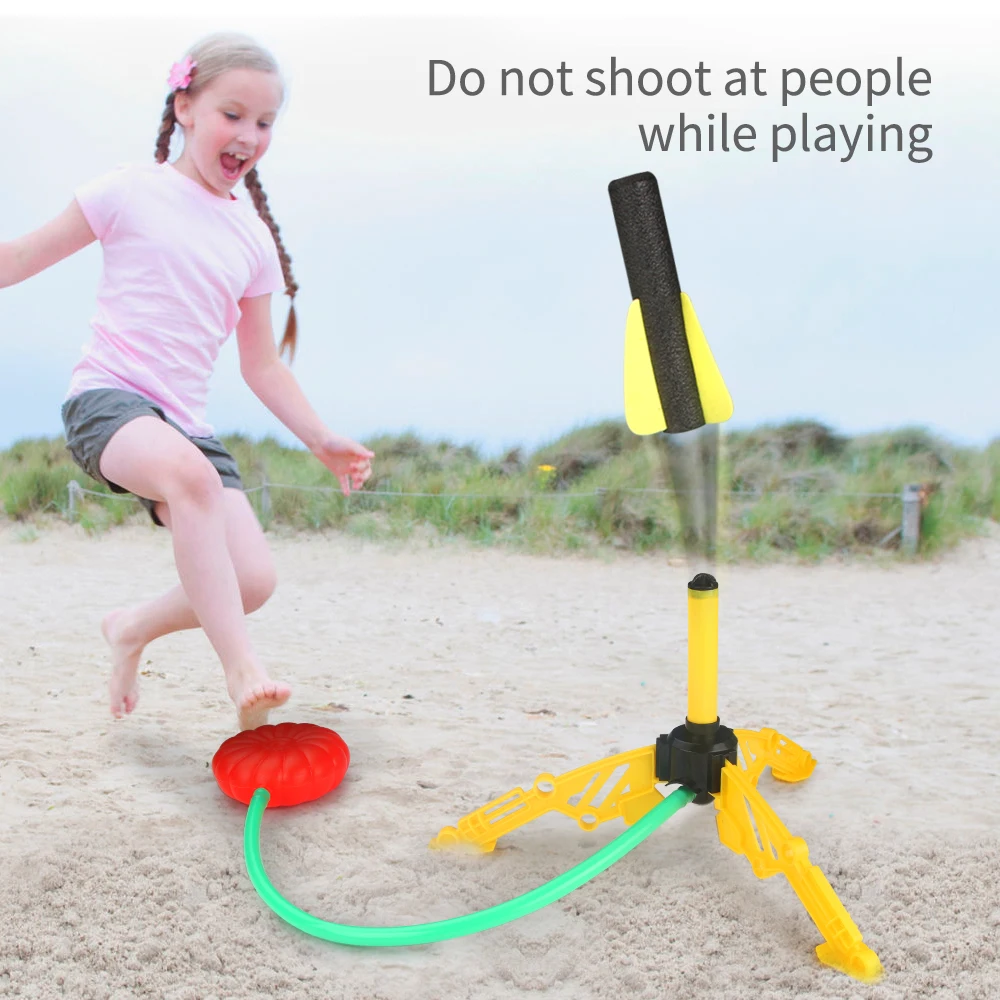 Jump Rocket Launcher игрушка набор ракетный пусковой механизм модель шаг насоса ножная с
