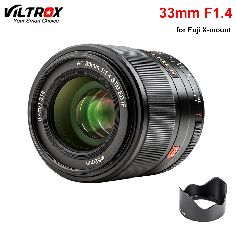 

Viltrox AF 33mm F1.4 STM Auto Focus Prime Lens APS-C for Fuji X-mount Mirrorless Camera X-T3 X-H1 X20 X-T30 X-T20 X-T100 X-Pro2