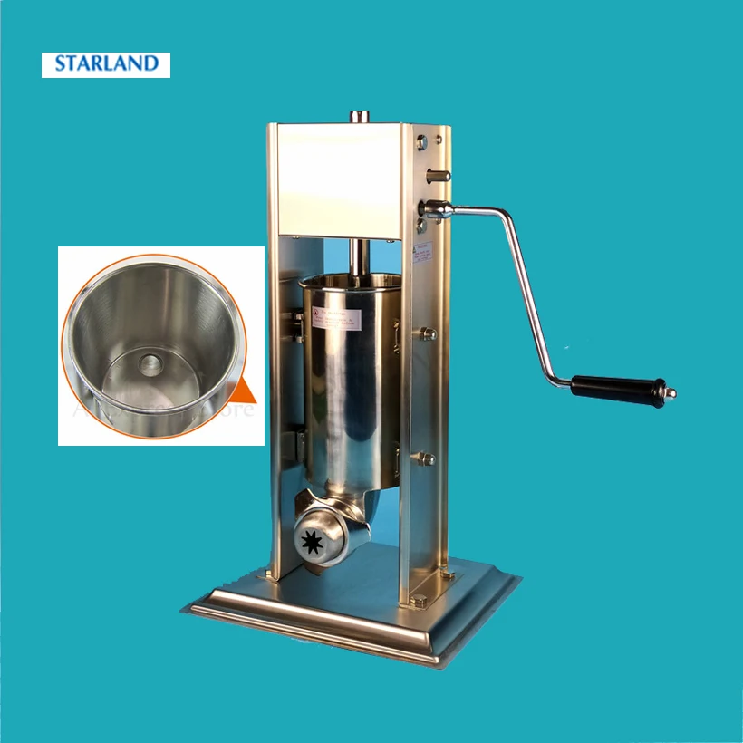 

Vertical Commercial 5L Spanish Churros Machine Or Sausage Stuffer Stainless Steel Salami Filling Machine Churro Extruder