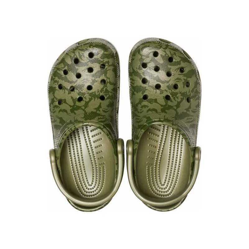 CROCS Classic Printed Camo Clog UNISEX|Пляжные и уличные сандалии| |