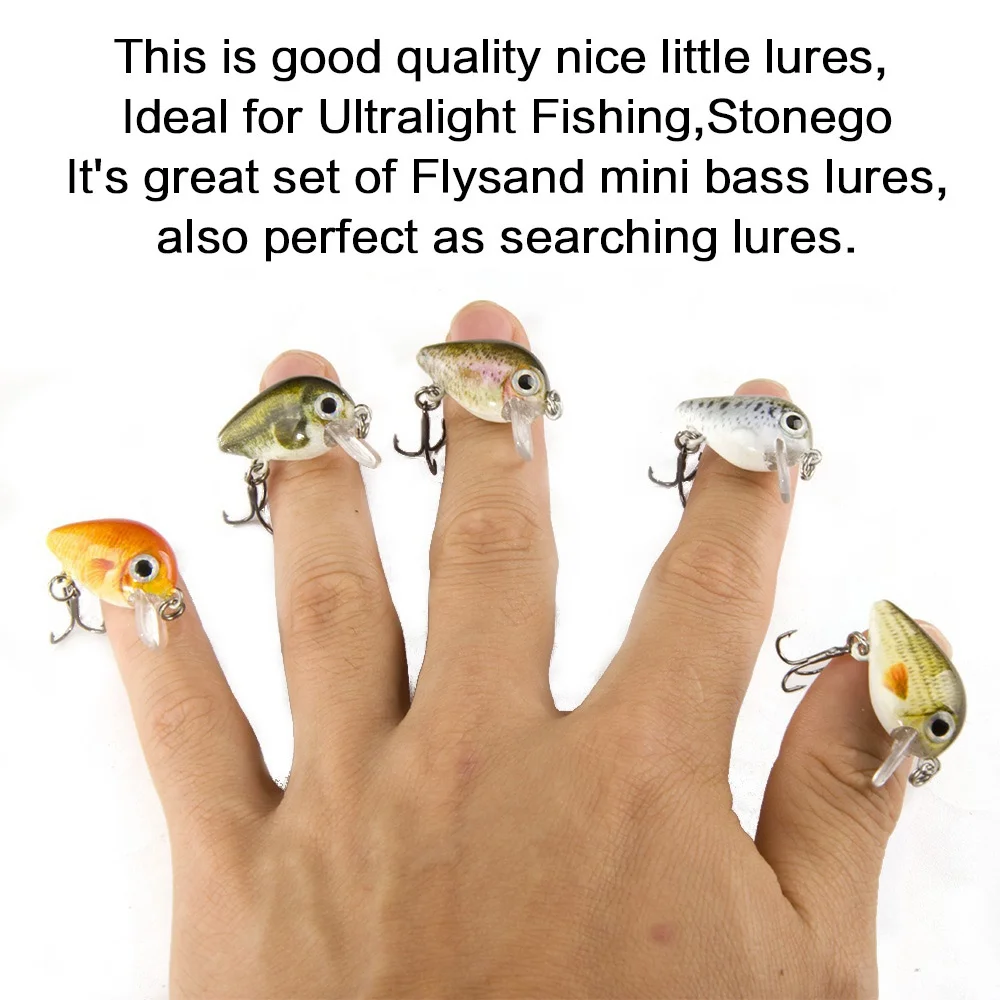 FLYSAND кренкбейты милый набор микро жесткая приманка Ультралегкая рыболовная