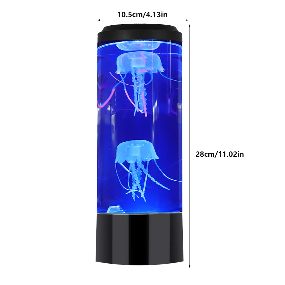 

LED Night Light Jellyfish Lamp Bedside Color Changing Jellyfish Tank Aquarium Led Lamp Relaxing Mood Lights Lava Lamp Kids Gifts
