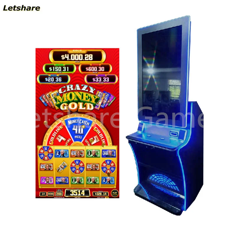 

Newest and Hottest Crazy Money Gold Vertical Casino Machine Slot Game Board
