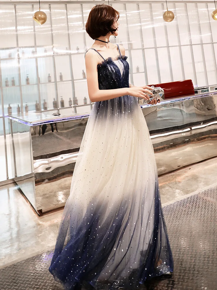 Женские с лямкой на шее без рукавов Длинные вечерние платья элегантные