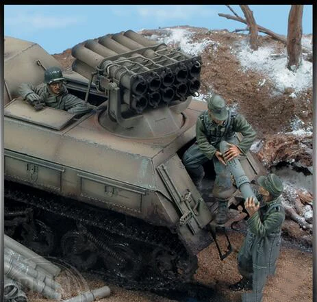 1/35 Panzer Crew включает в себя 3 человека (без резервуара) фотонаборы миниатюрные gk