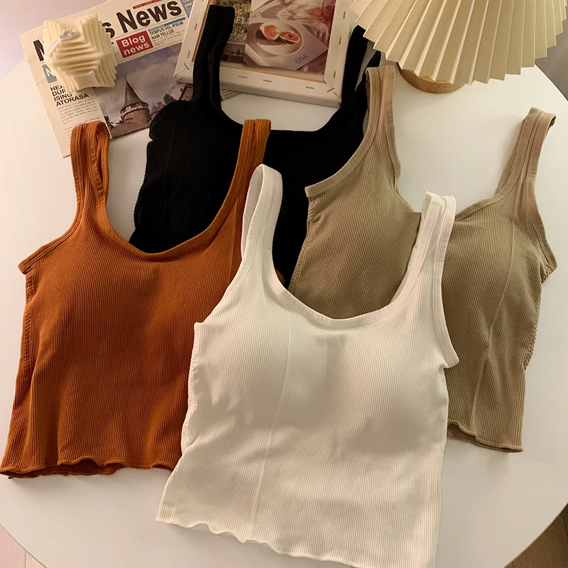 

White Spice Girl Sports Suspender Bottomed Vest for Women in Summer
