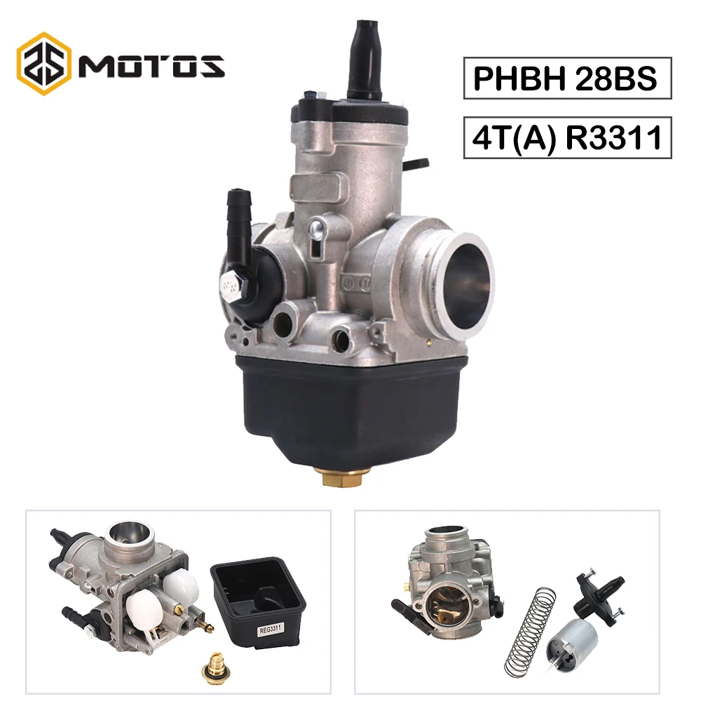 Карбюратор ZS для мотоцикла Dellorto PHBH 28BS 4T(A) R3311 карбюратор 4 тактного карбюратора 50cc