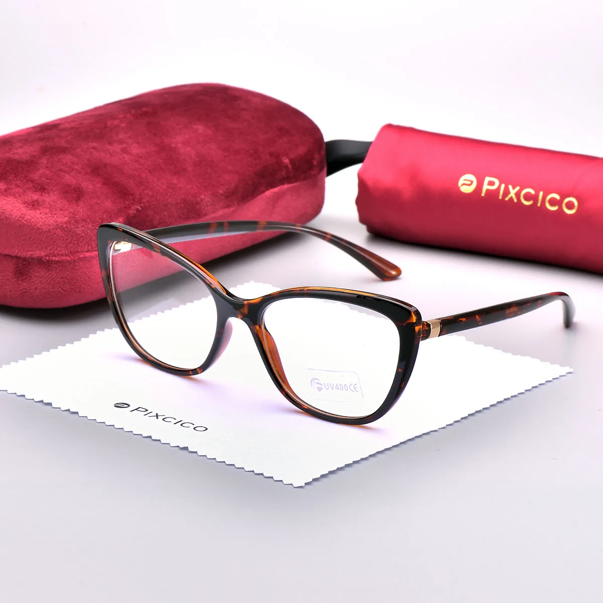 Pixcico B45737 кошачий глаз очки оправа женские роскошные брендовые оптические модные