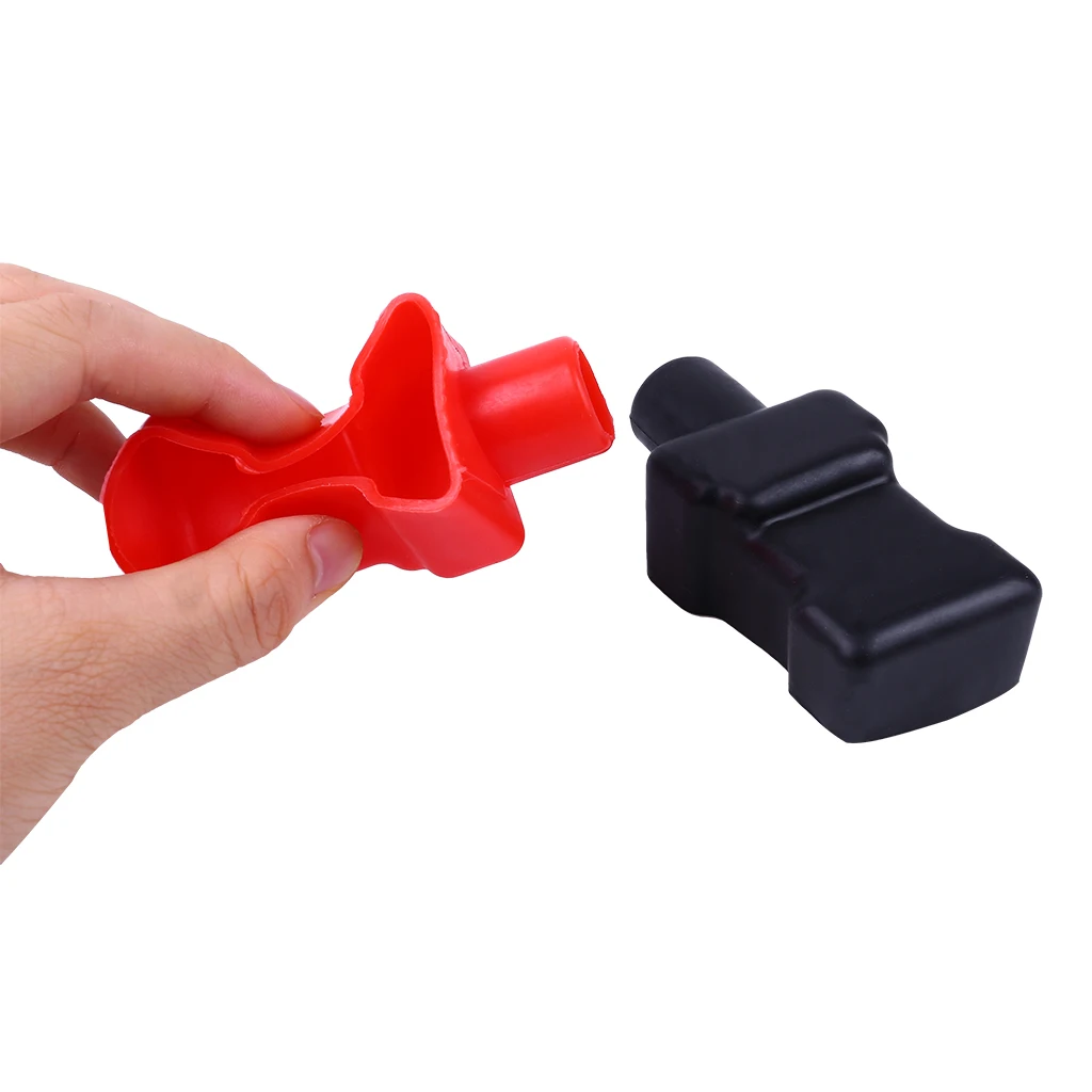 

Heat insulation Battery Terminal Cover Replacement Accessories Set Car Auto 2Pcs Wear resistant