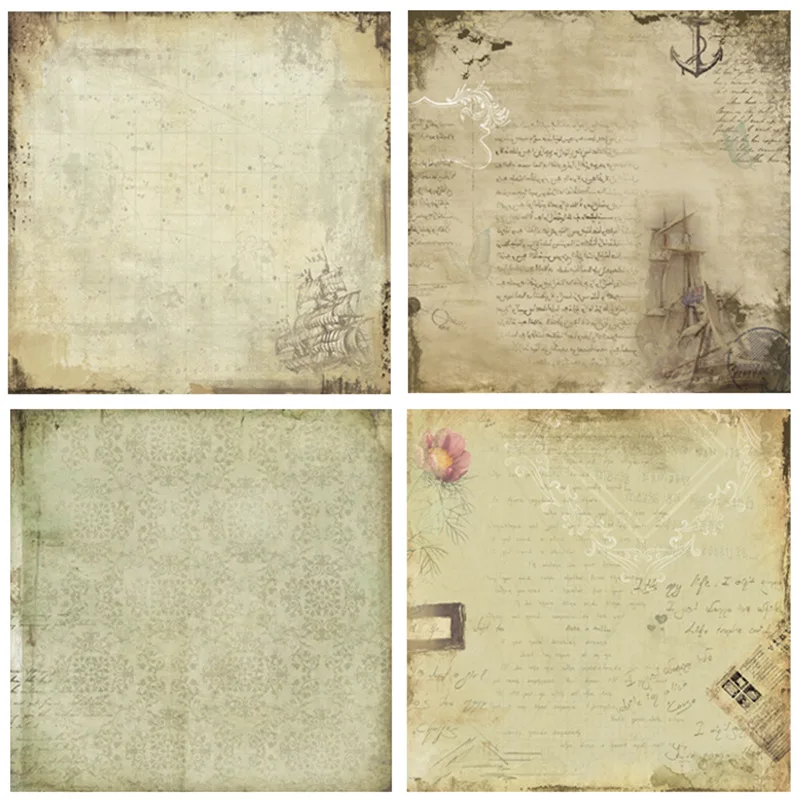 12 шт./упак. 6*6 дюймов бумажный пакет с рисунком времени для скрапбукинга сделай