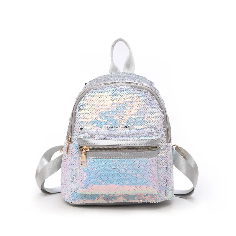 Женский Блестящий рюкзак с блестками блестящий дорожный для девочек-подростков